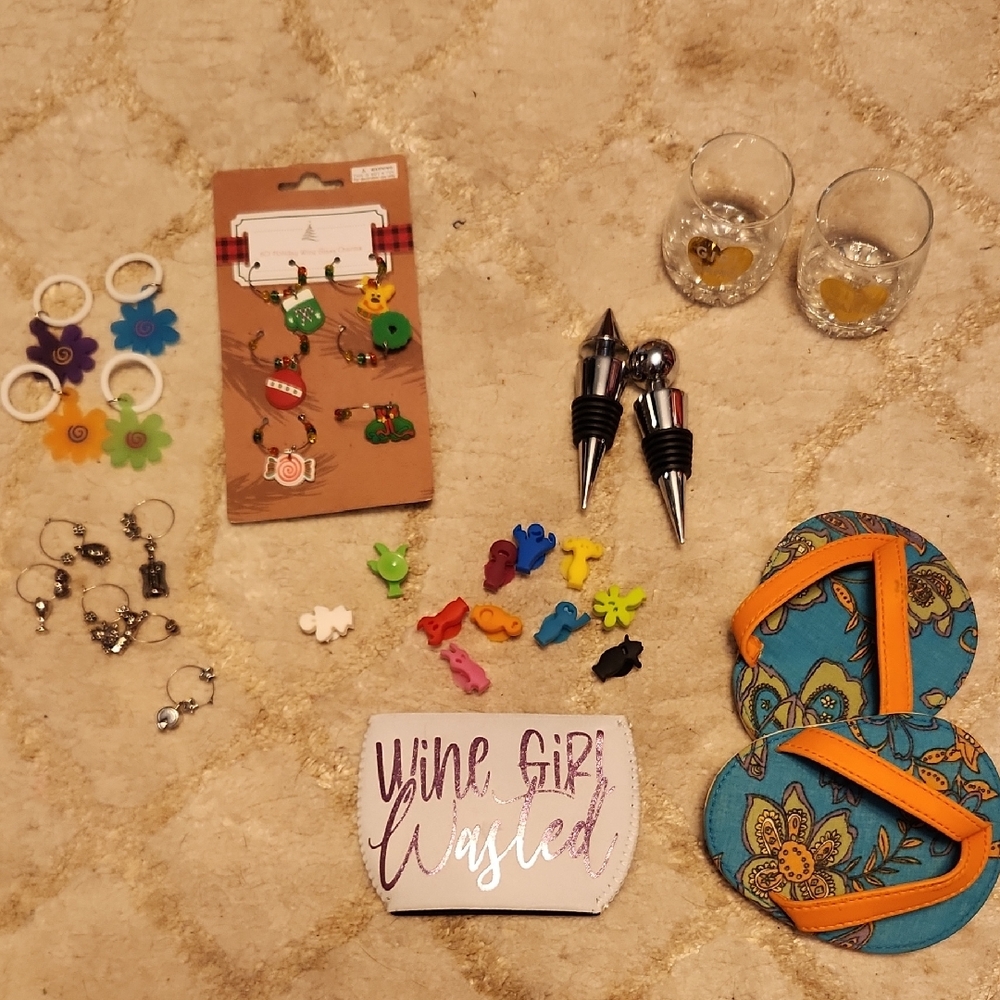Colorful Wine/bar Accessories Set